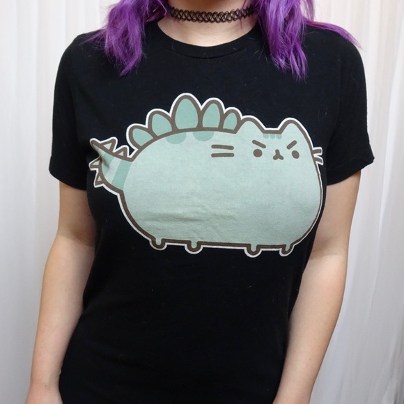 pusheen dinosaur shirt